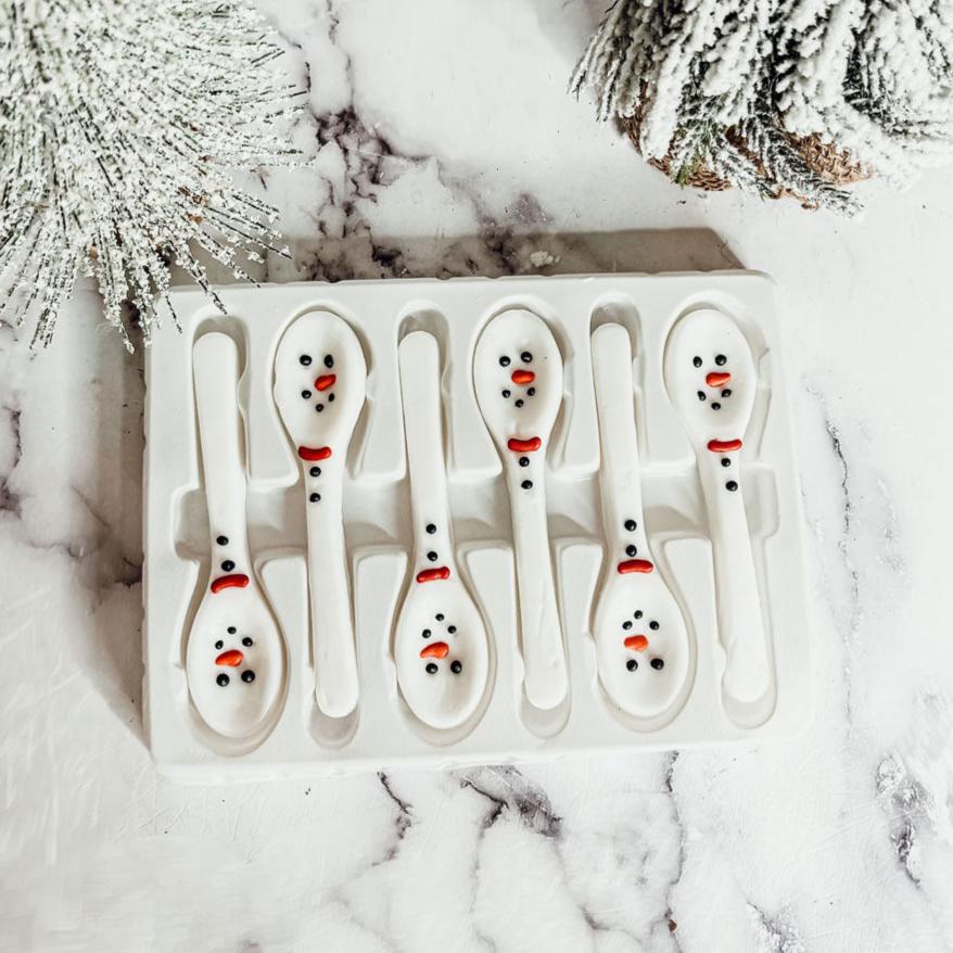 Edible Snowman Spoon for Christmas